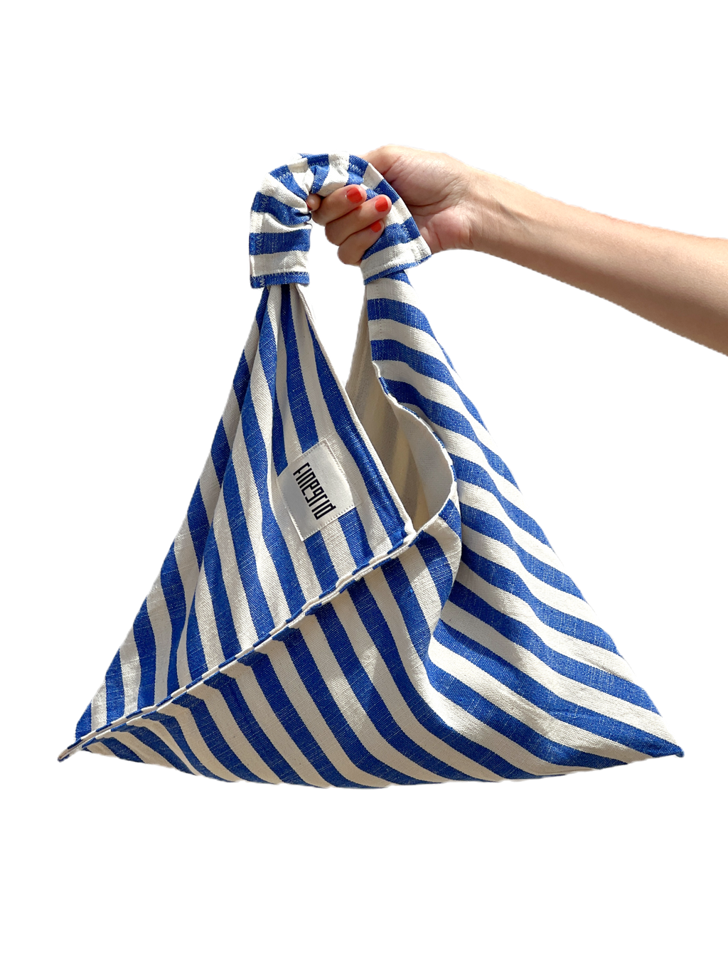 NIGHT Çanta | Mavi Beyaz Çizgili image 10