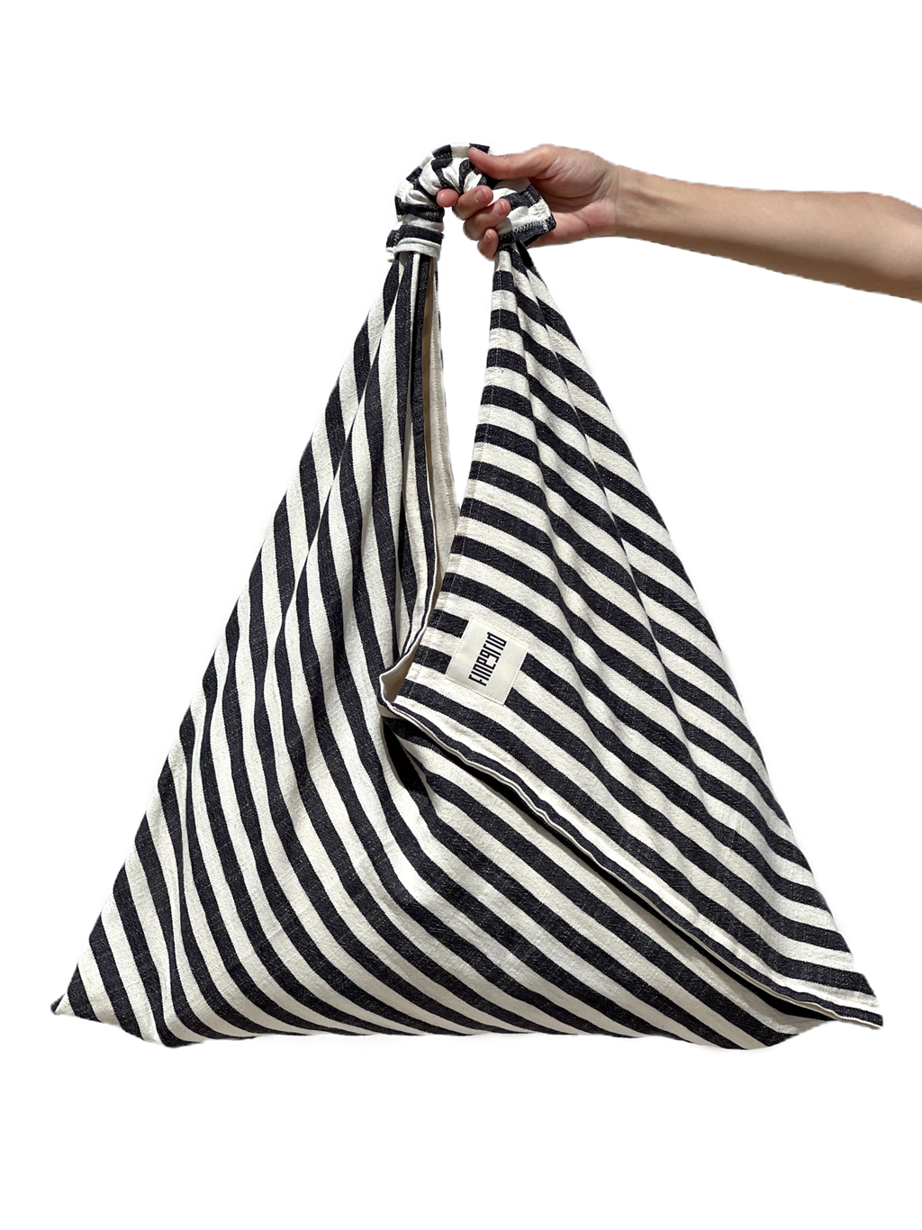 NIGHT Çanta | Siyah Beyaz Çizgili image 0