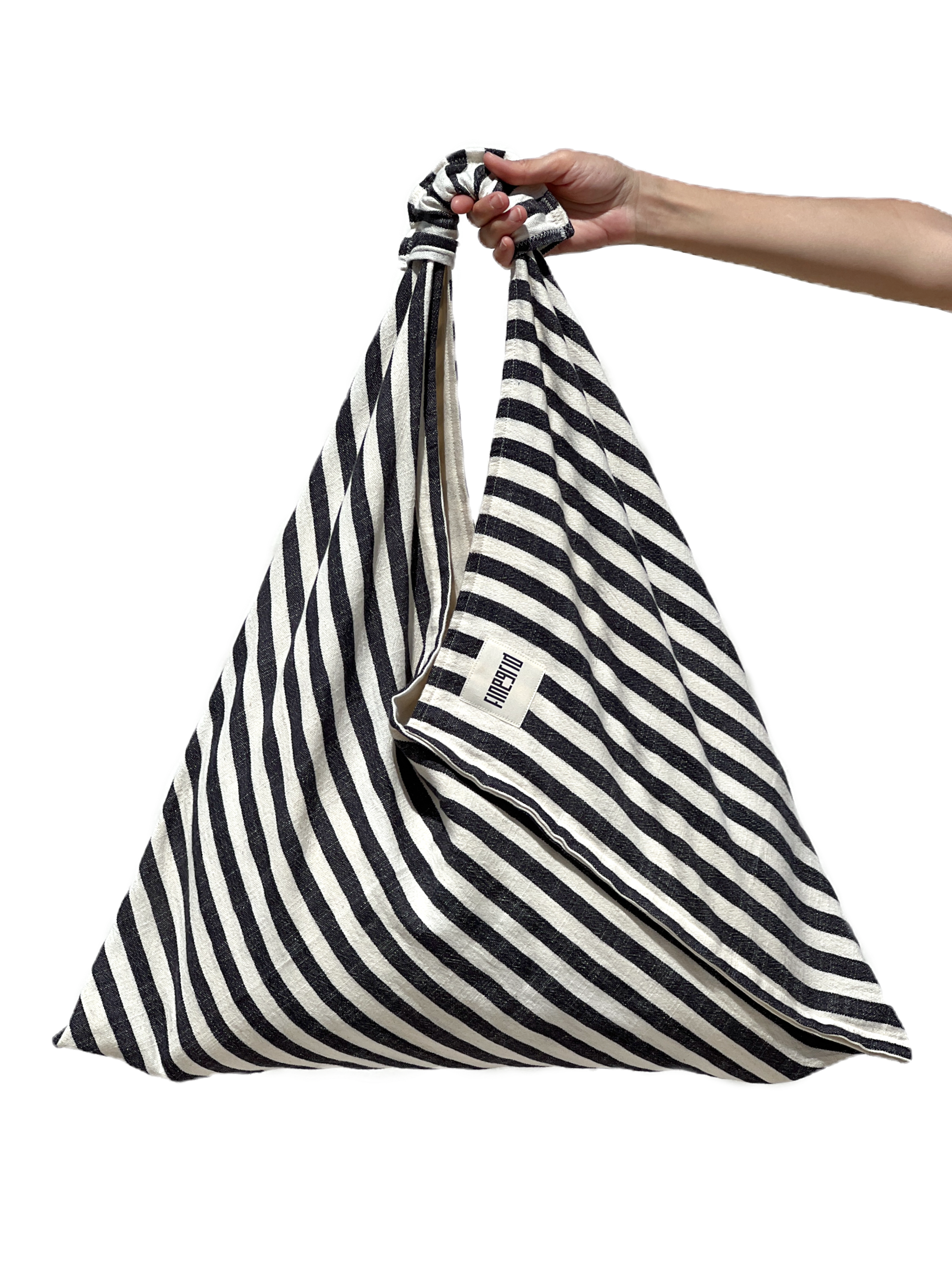 NIGHT Çanta | Siyah Beyaz Çizgili image 0