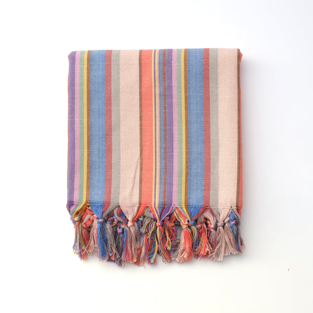 TERRA 1 El Dokuması Peştemal | Çok renkli, çizgili image 0