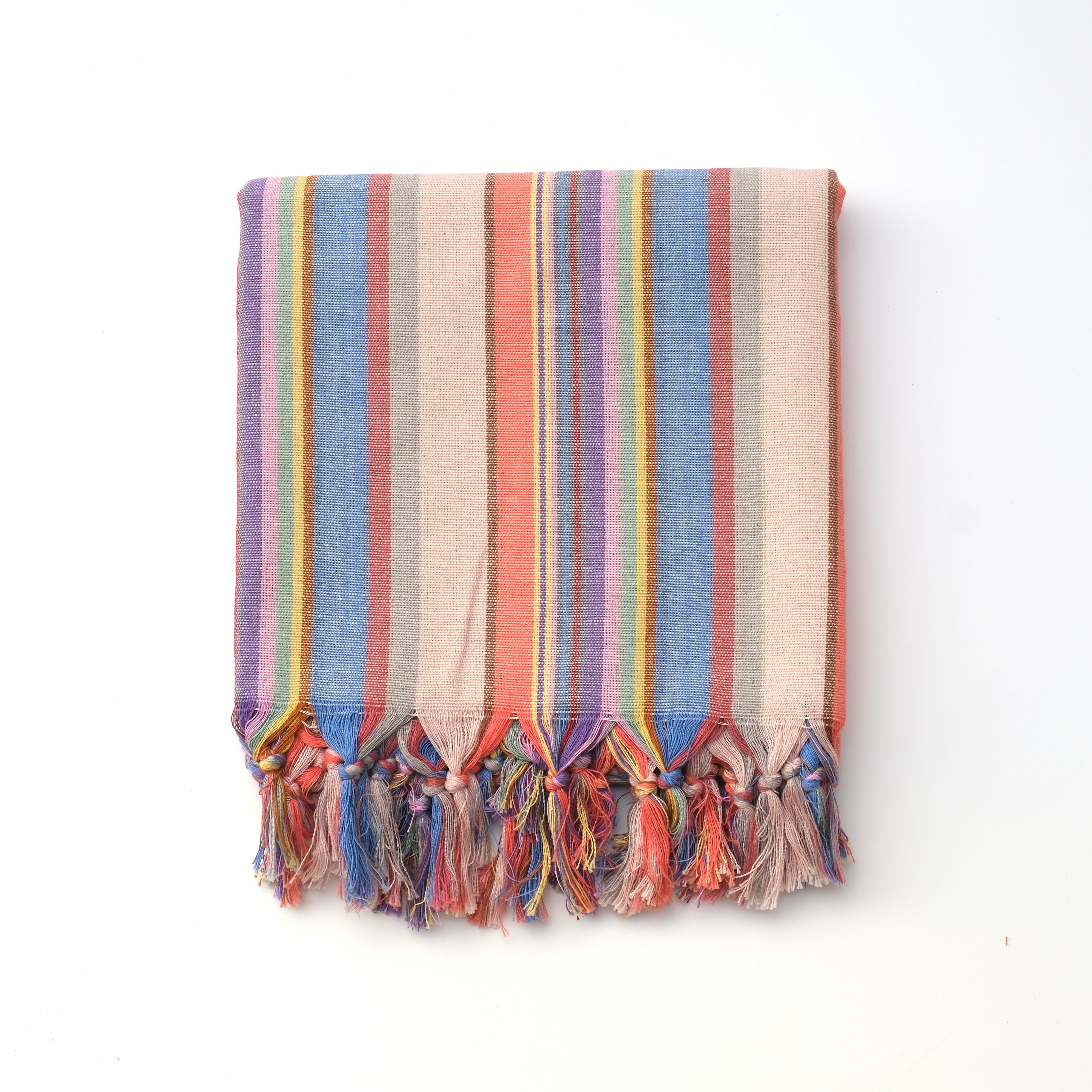 TERRA 1 El Dokuması Peştemal | Çok renkli, çizgili image 0