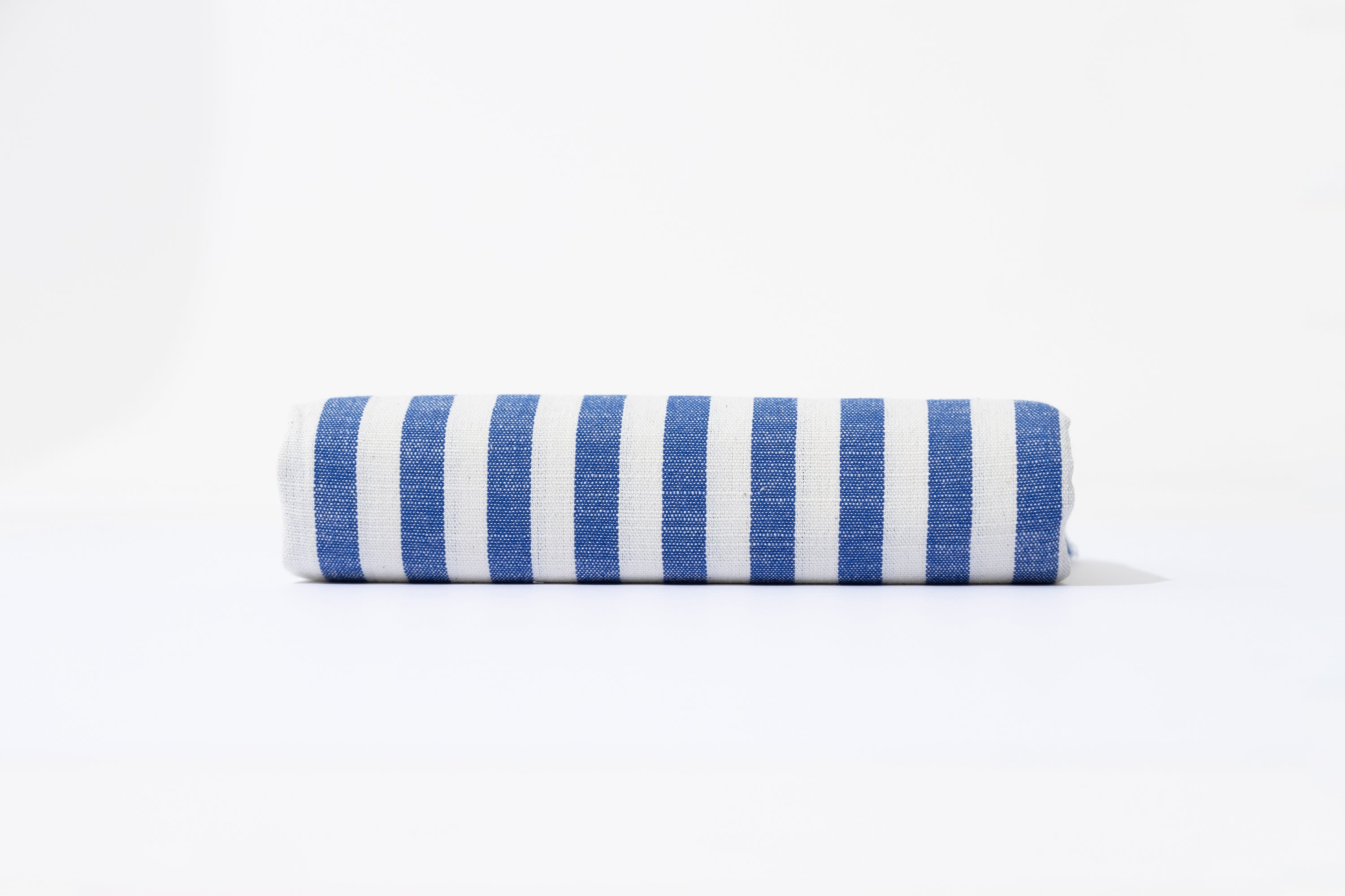 NIGHT El Dokuması Peştemal | Mavi çizgili image 5