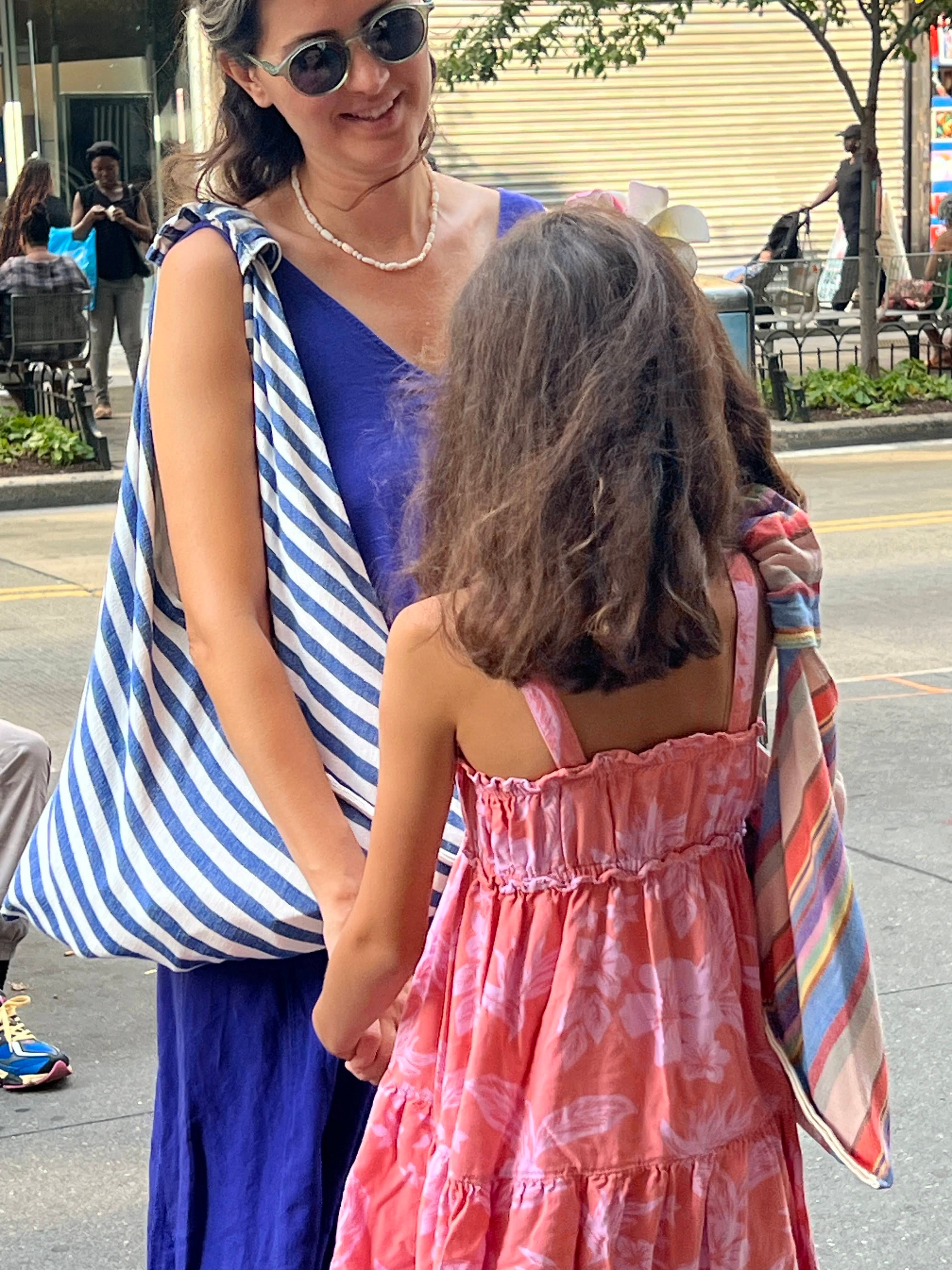 NIGHT Çanta | Mavi Beyaz Çizgili image 6