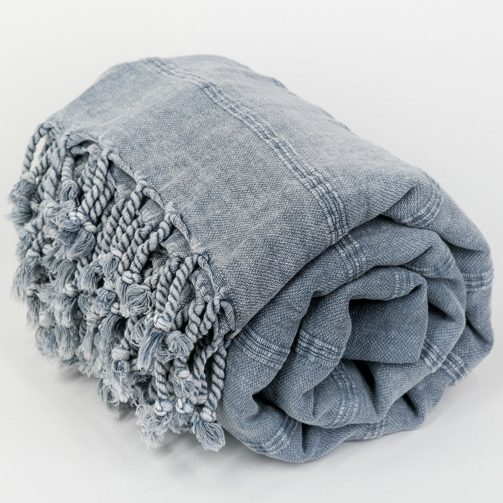 SERENE Yatak Örtüsü | Gri, Taşlanmış image 4