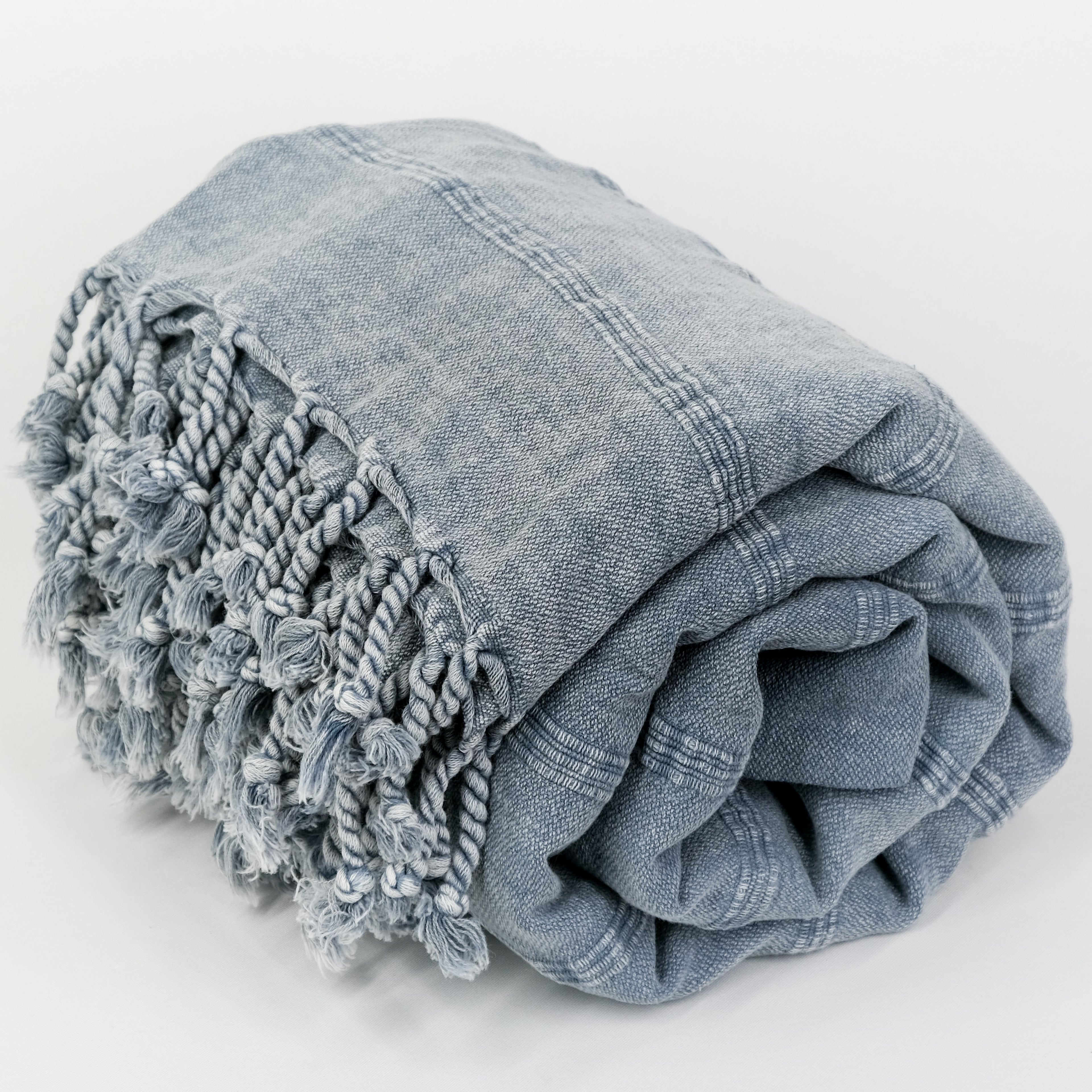 SERENE Yatak Örtüsü | Gri, Taşlanmış image 4