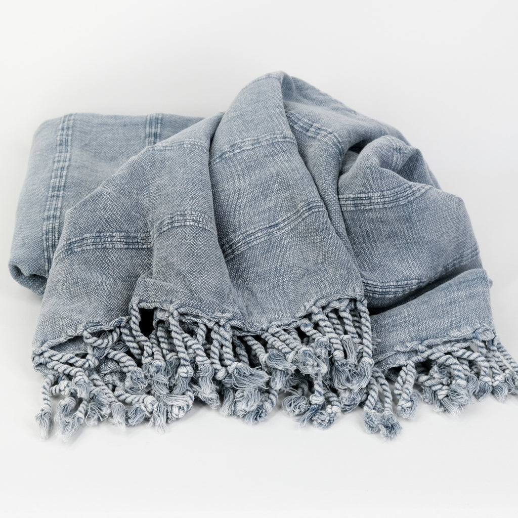 SERENE Yatak Örtüsü | Gri, Taşlanmış image 0