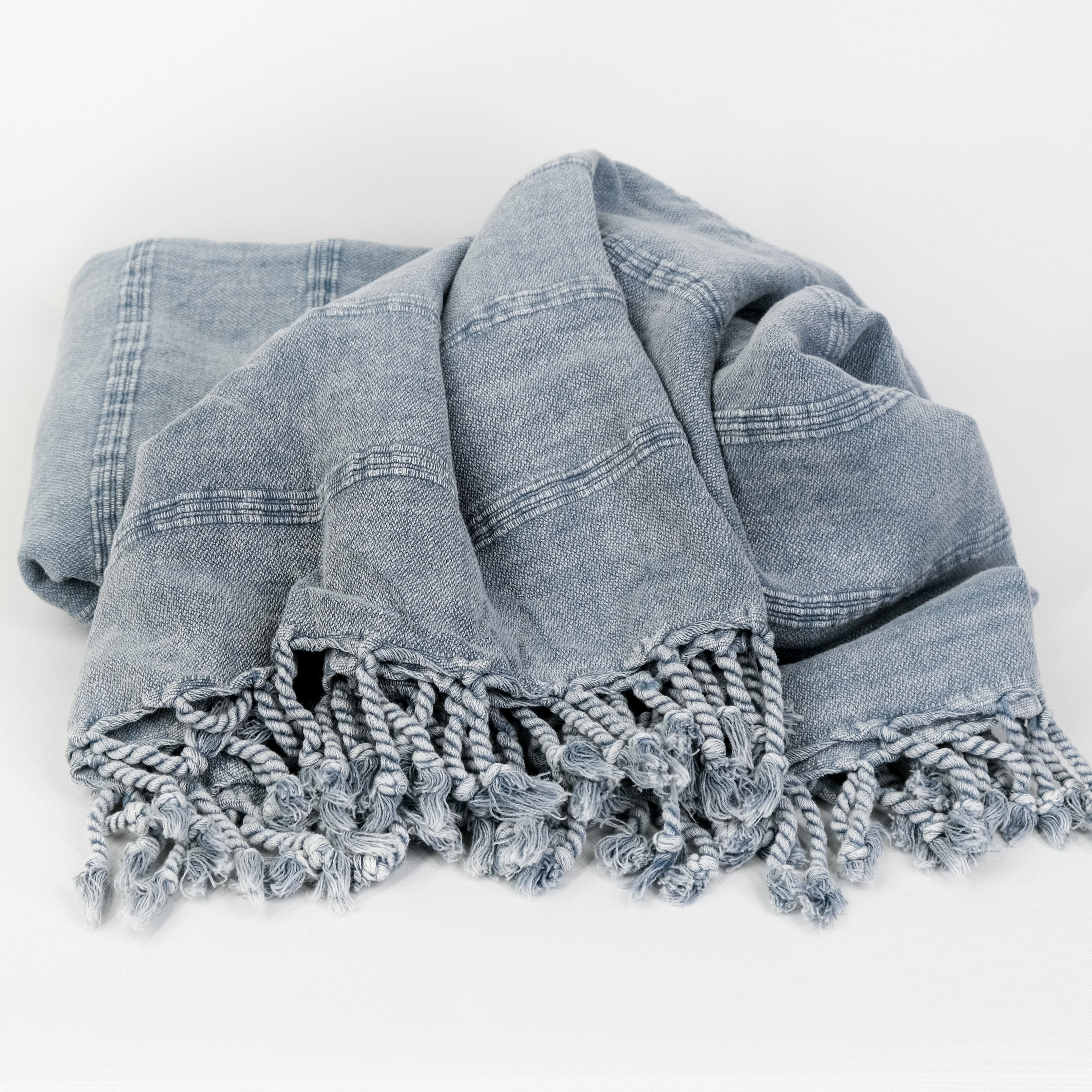 SERENE Yatak Örtüsü | Gri, Taşlanmış image 0