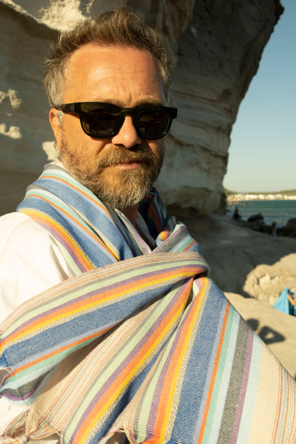 TERRA 2 El Dokuması Peştemal | Çok renkli, çizgili image 1