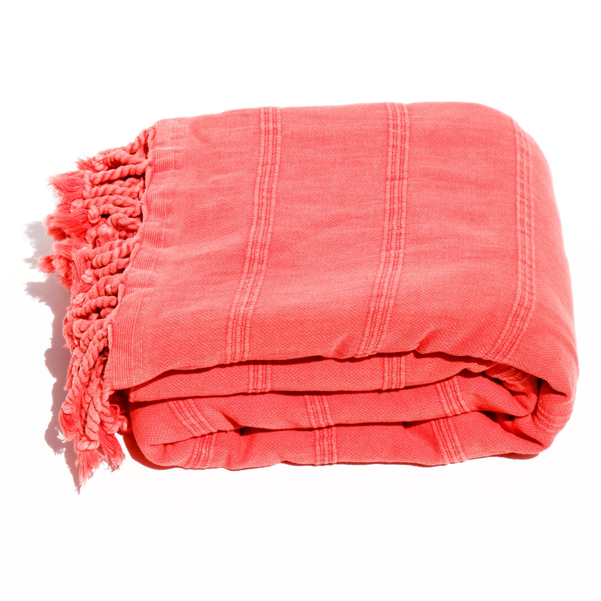 SERENE Yatak Örtüsü | Coral, Taşlanmış image 0