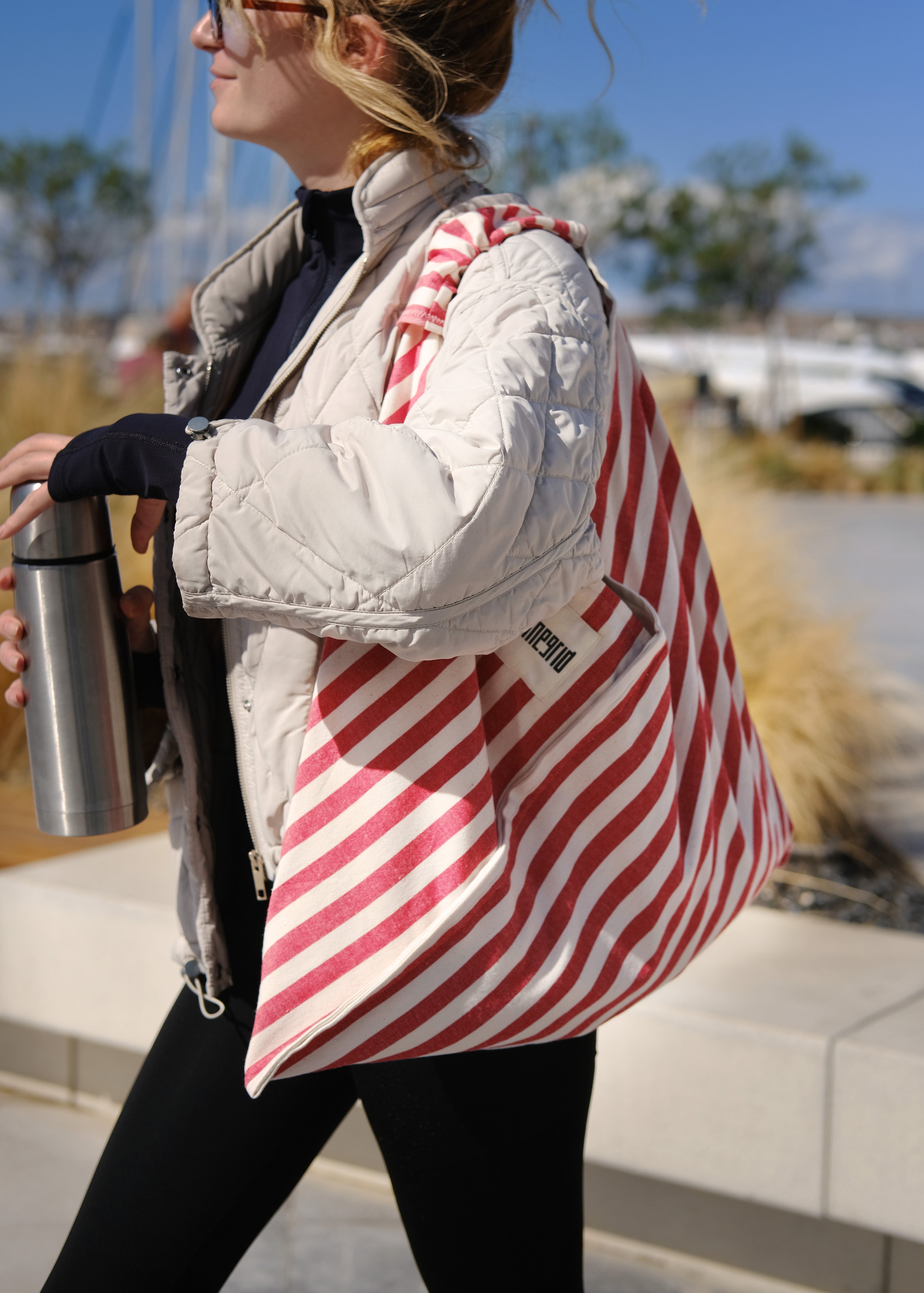 DAY Çanta | Kırmızı Beyaz Çizgili