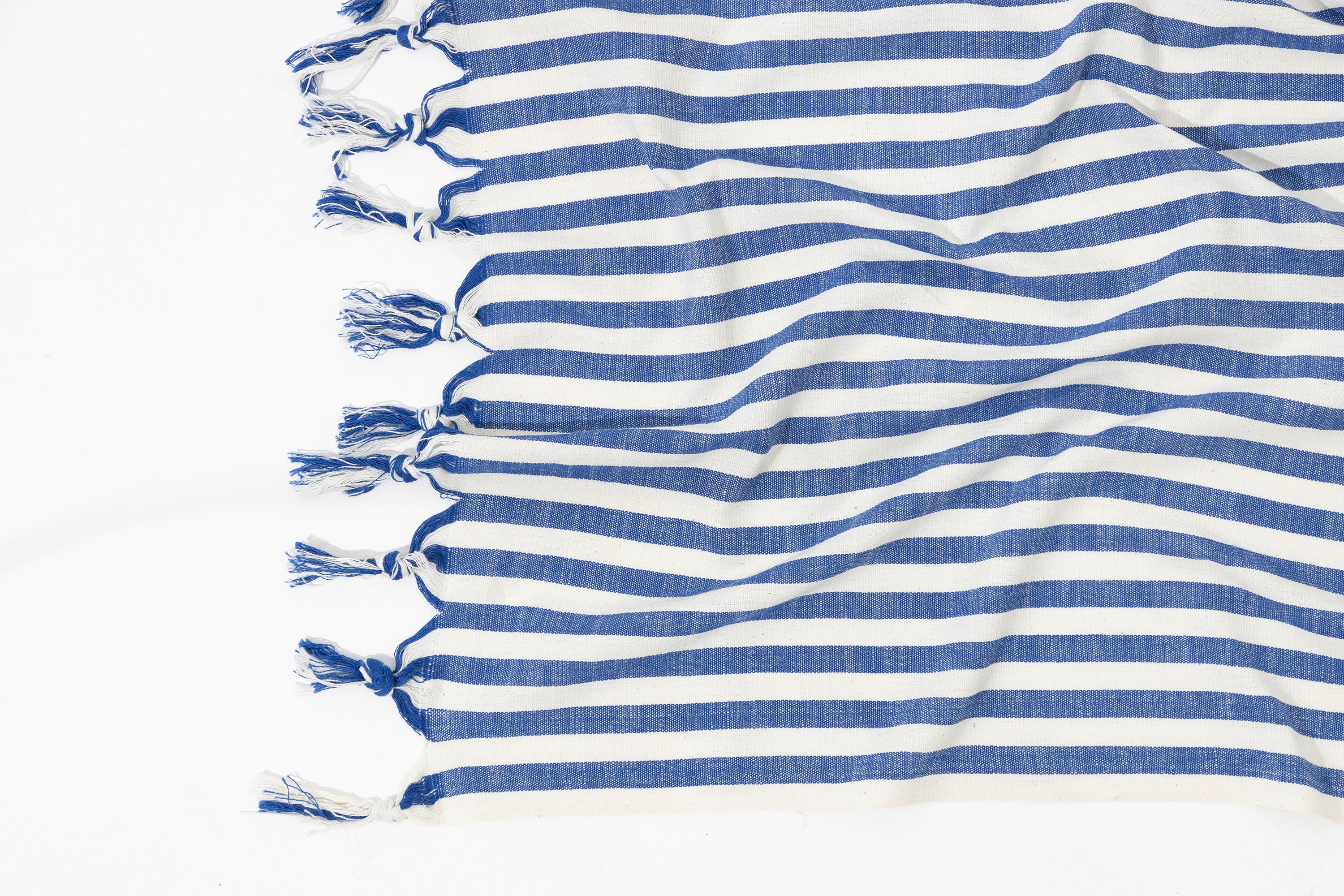 NIGHT El Dokuması Peştemal | Mavi çizgili image 2