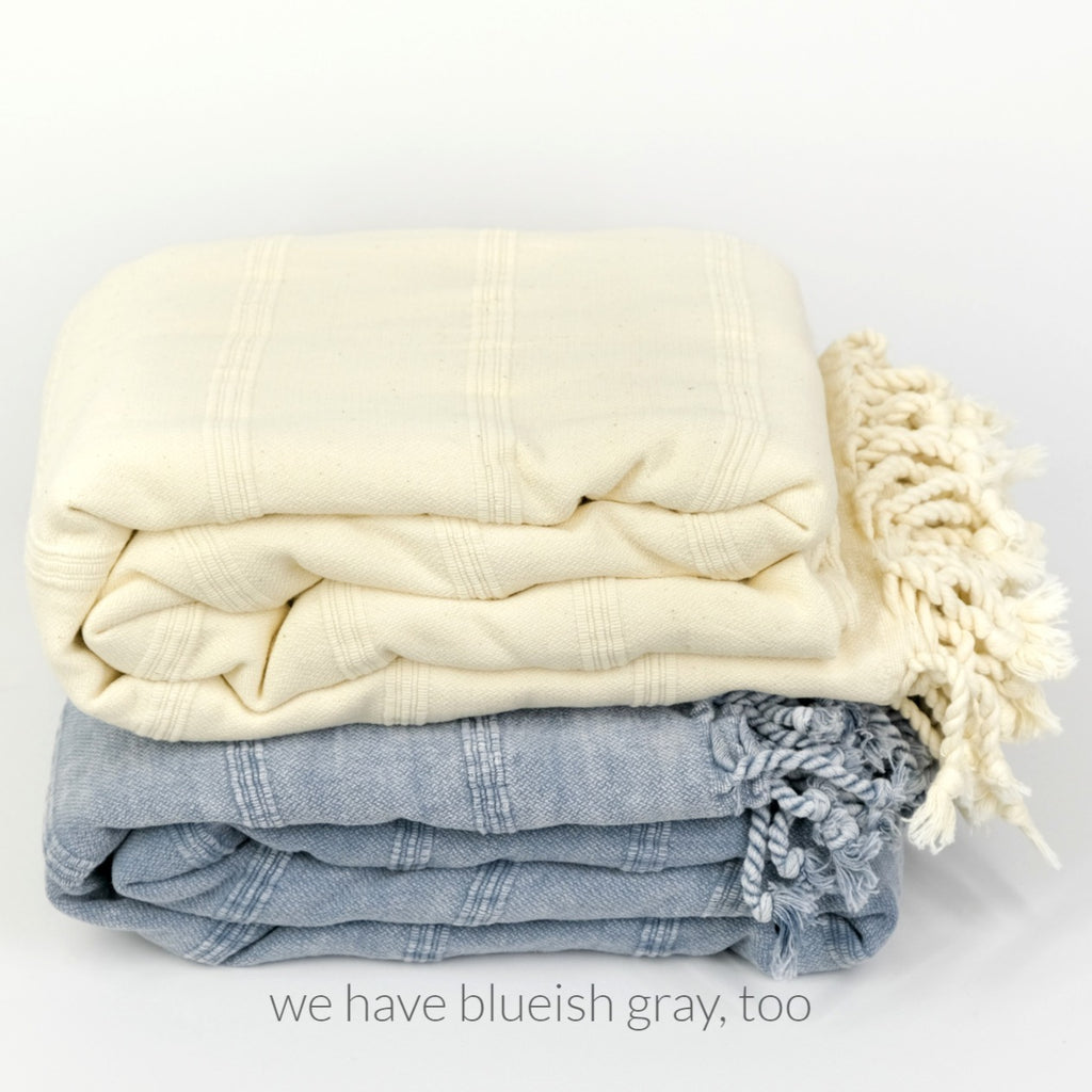 SERENE Yatak Örtüsü | Krem, Taşlanmış image 2