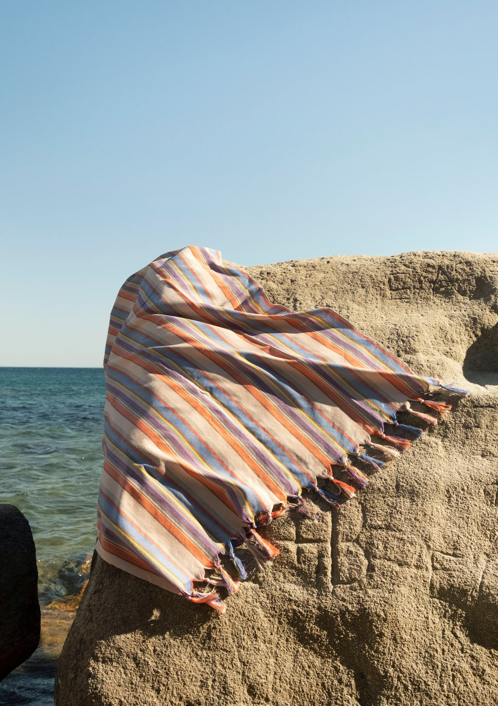 TERRA 1 El Dokuması Peştemal | Çok renkli, çizgili image 2