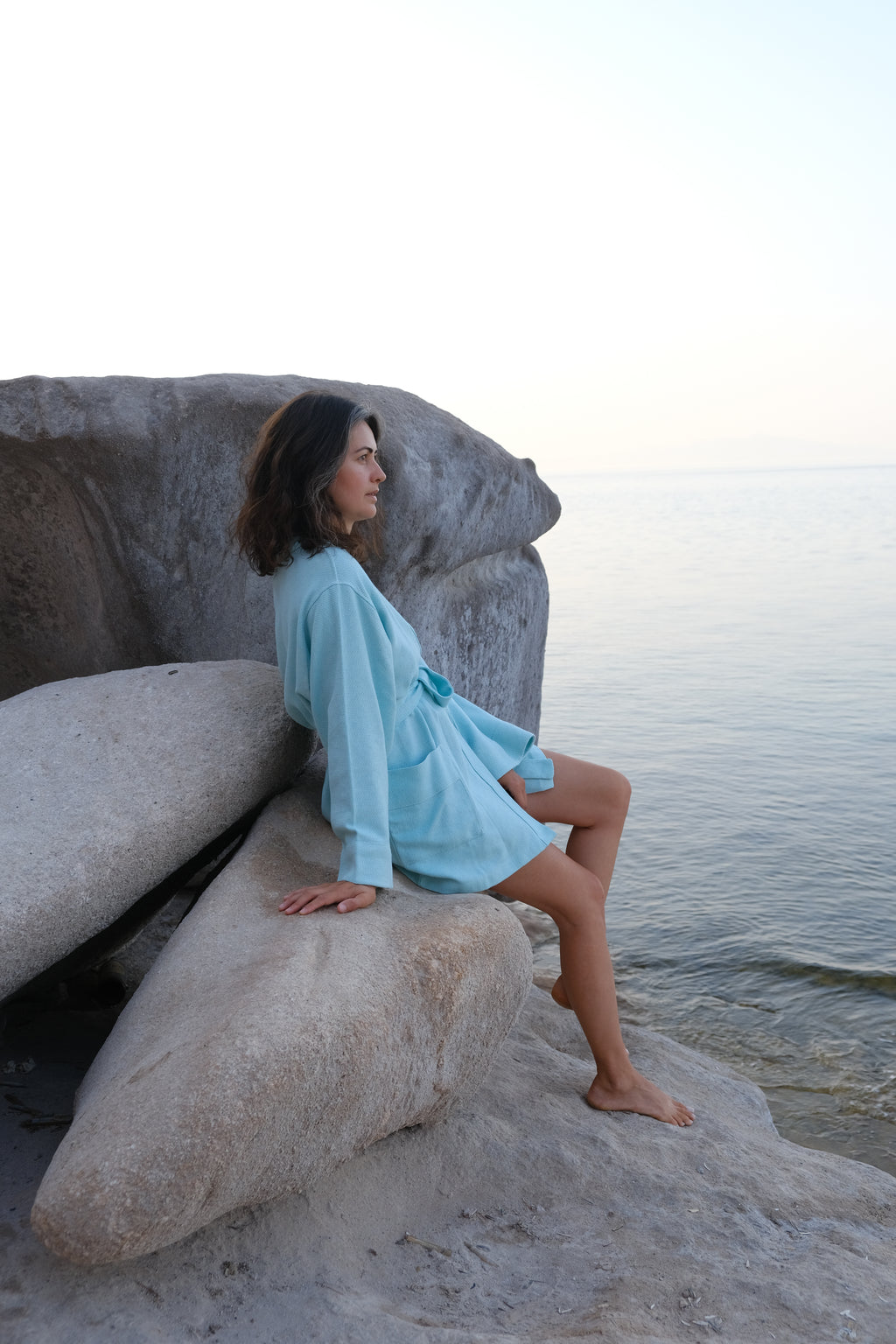 SWAY Bornoz, Açık Mavi image 4