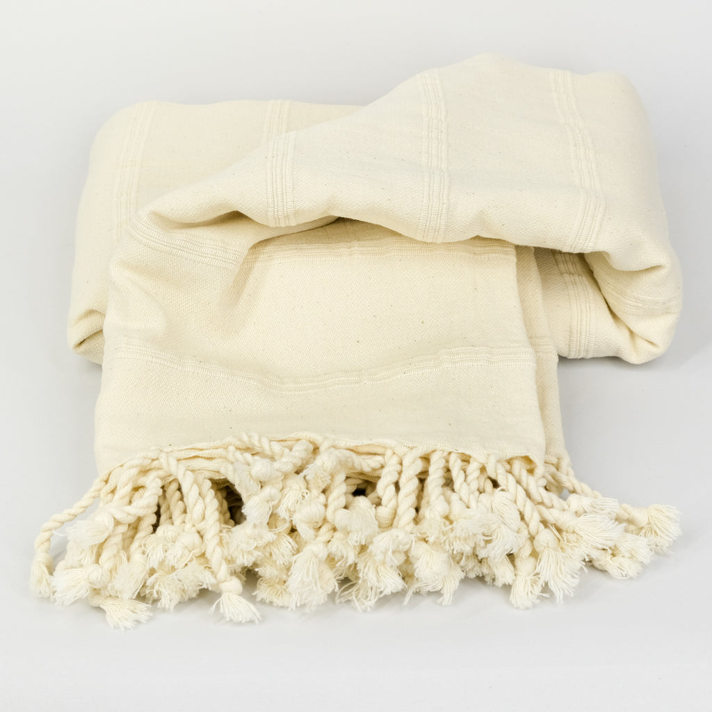 SERENE Yatak Örtüsü | Krem, Taşlanmış image 1