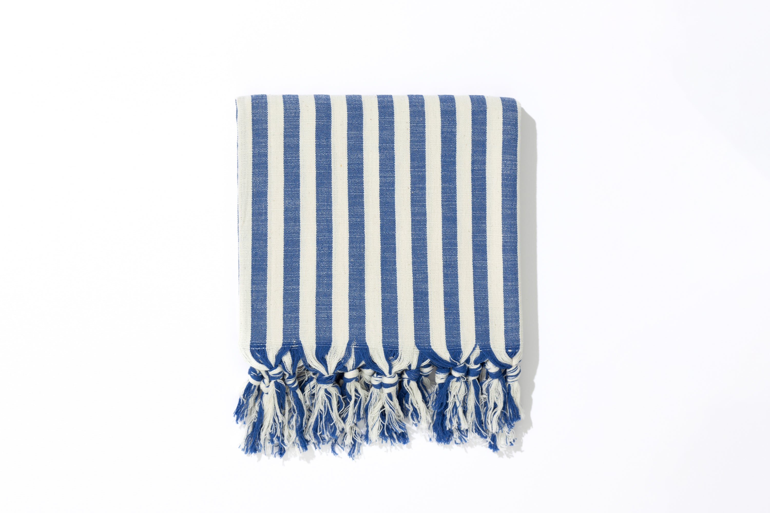 NIGHT El Dokuması Peştemal | Mavi çizgili image 0