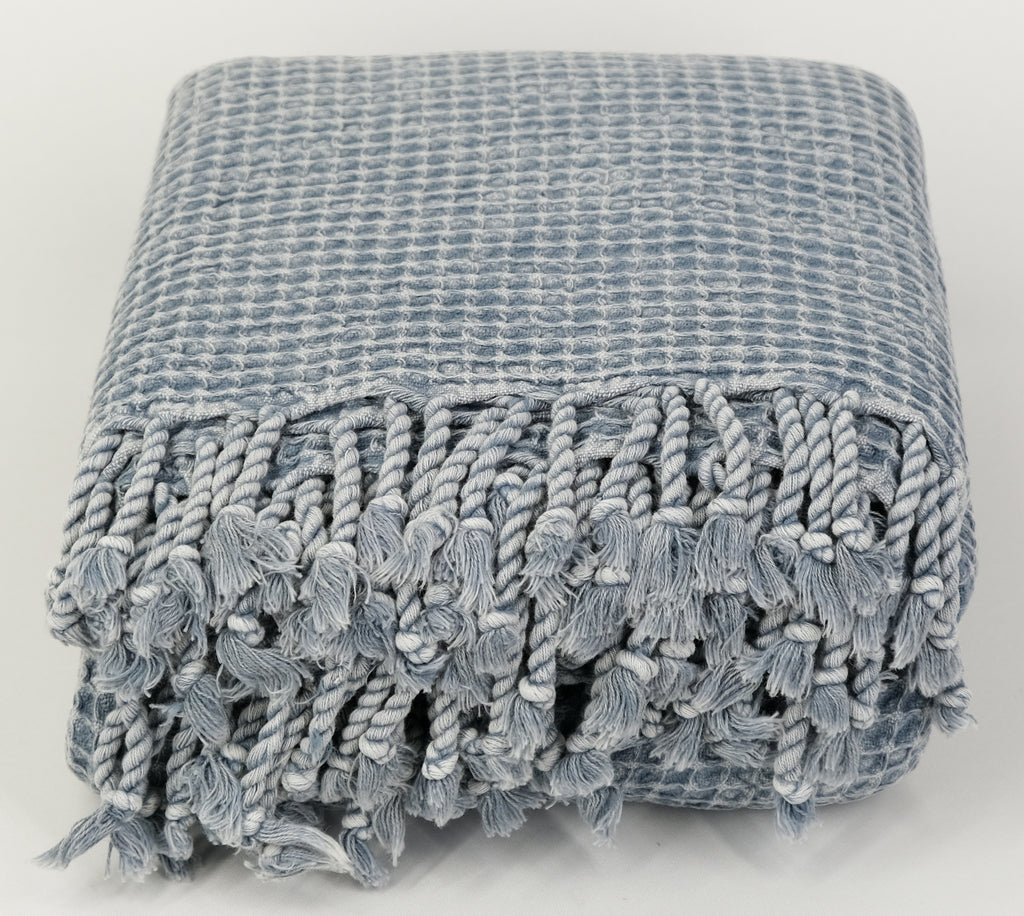 COMFY Yatak Örtüsü | Mavimsi Gri ya da Fildişi rengi, Taşlanmış image 8