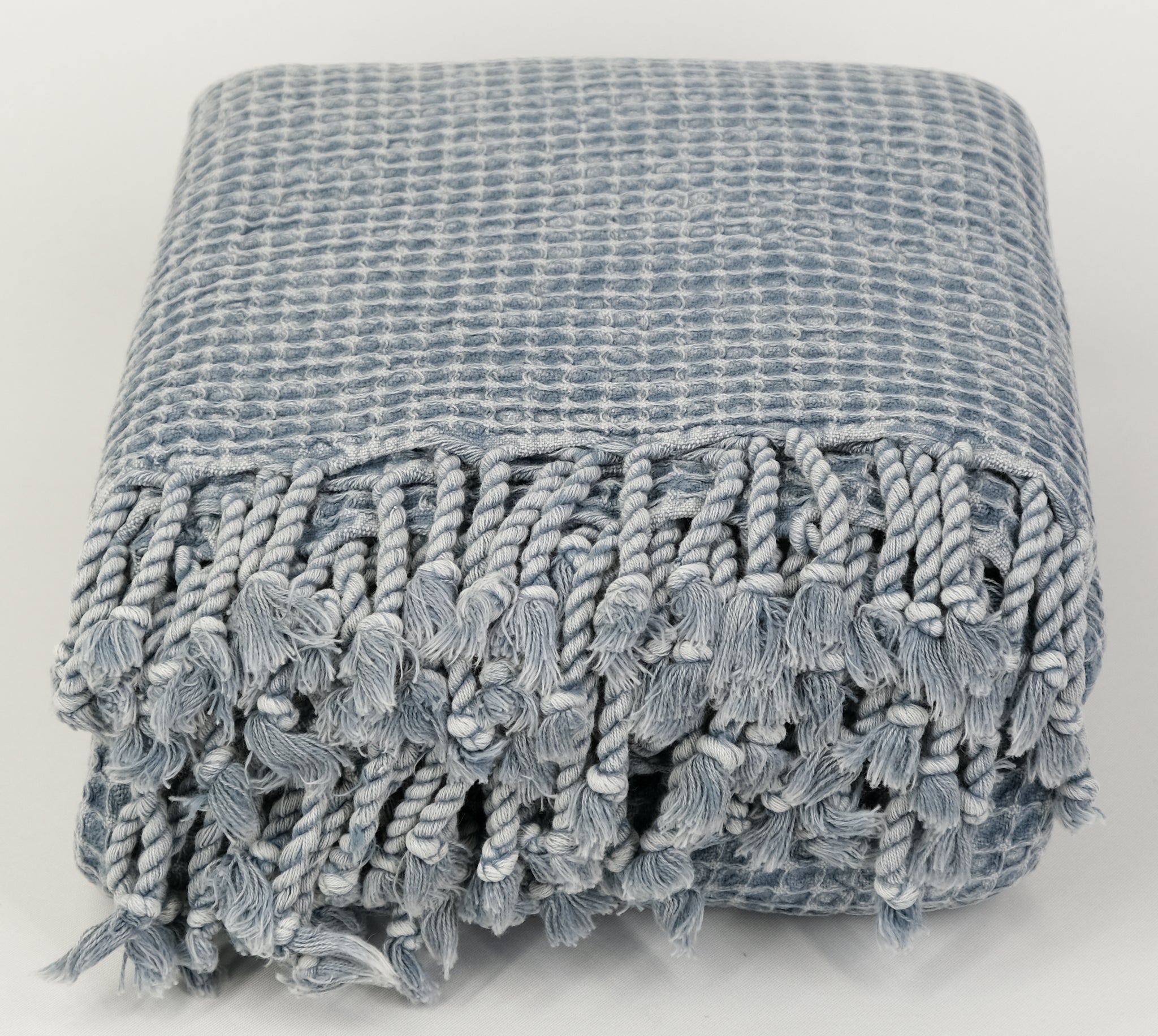 COMFY Yatak Örtüsü | Mavimsi Gri ya da Fildişi rengi, Taşlanmış image 8