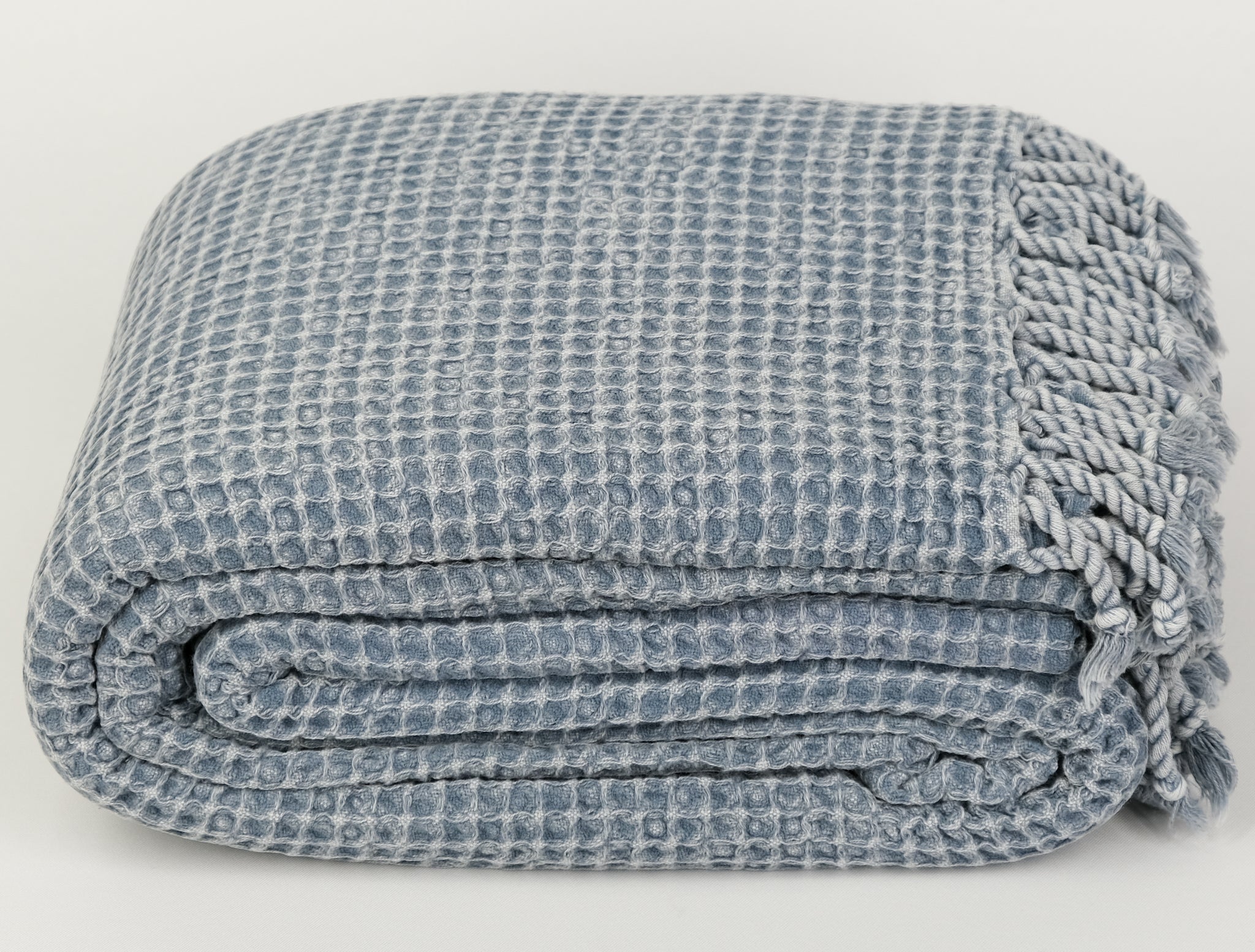 COMFY Yatak Örtüsü | Mavimsi Gri ya da Fildişi rengi, Taşlanmış image 4